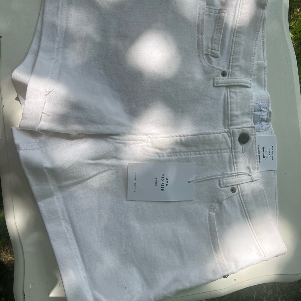 White Denim Shorts